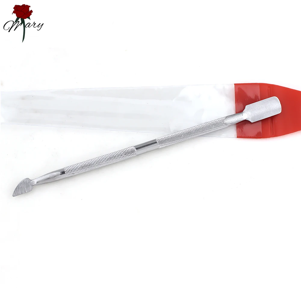 

Rosemary Double Head Stainless Steel Cuticle Pusher Scraper Remover Manicure Nail Care Pedicure Cuticle Pusher Nail Art Tools