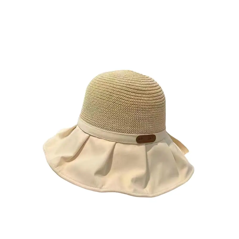 Панама хлопковая с завязками для женщин и девушек модная от солнца однотонная
