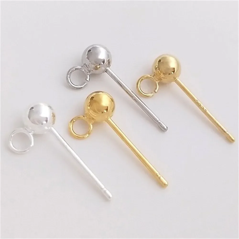 Серьги-бобы с открытой петлей серьги из стерлингового серебра 925 пробы