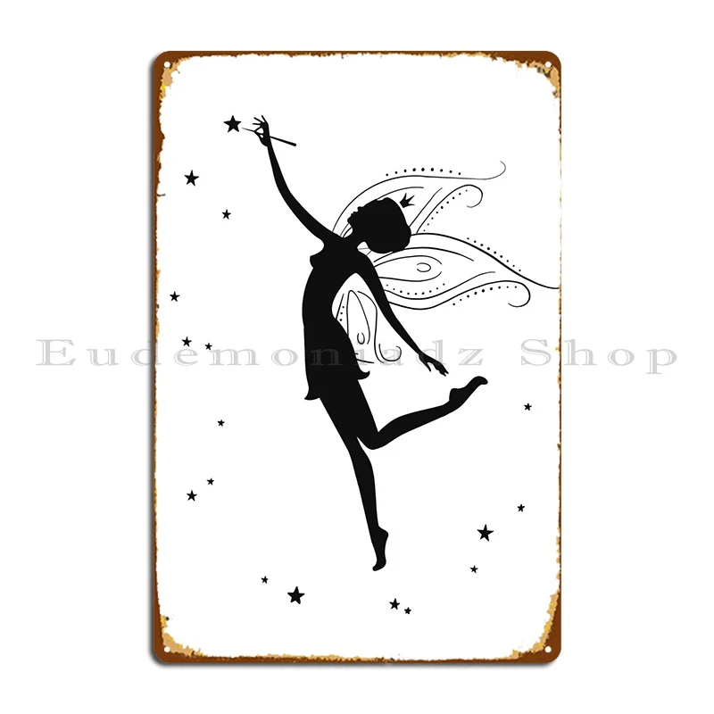 

Fairy Metal Sign Poster Mural Pub Bar Cave Printed Bar Tin Sign Poster