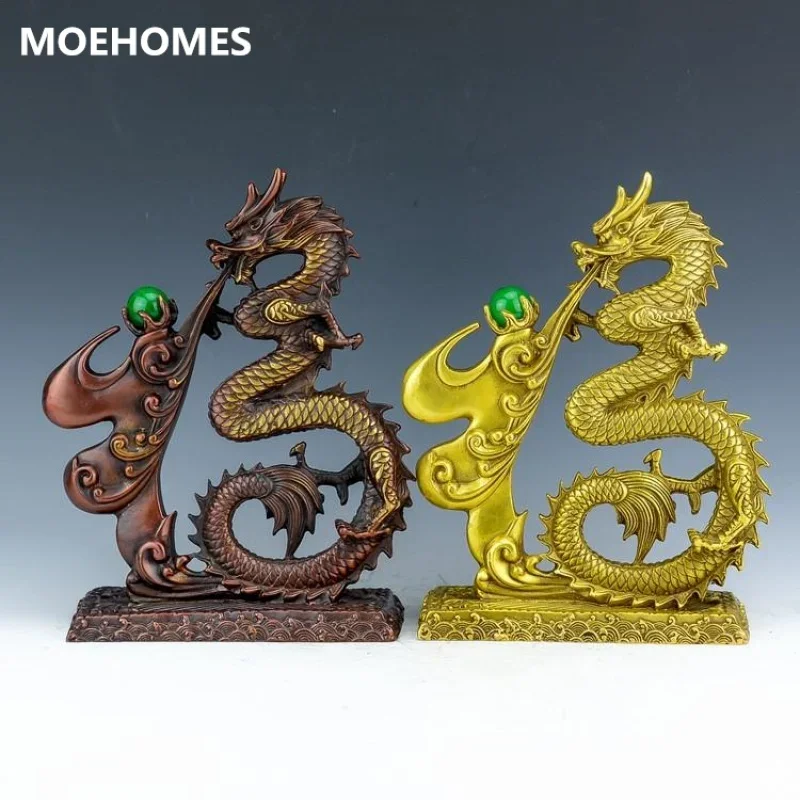 

Архаиз moehome из меди, статуя dargon fengshui geomancy, украшение для всей семьи, металлические изделия