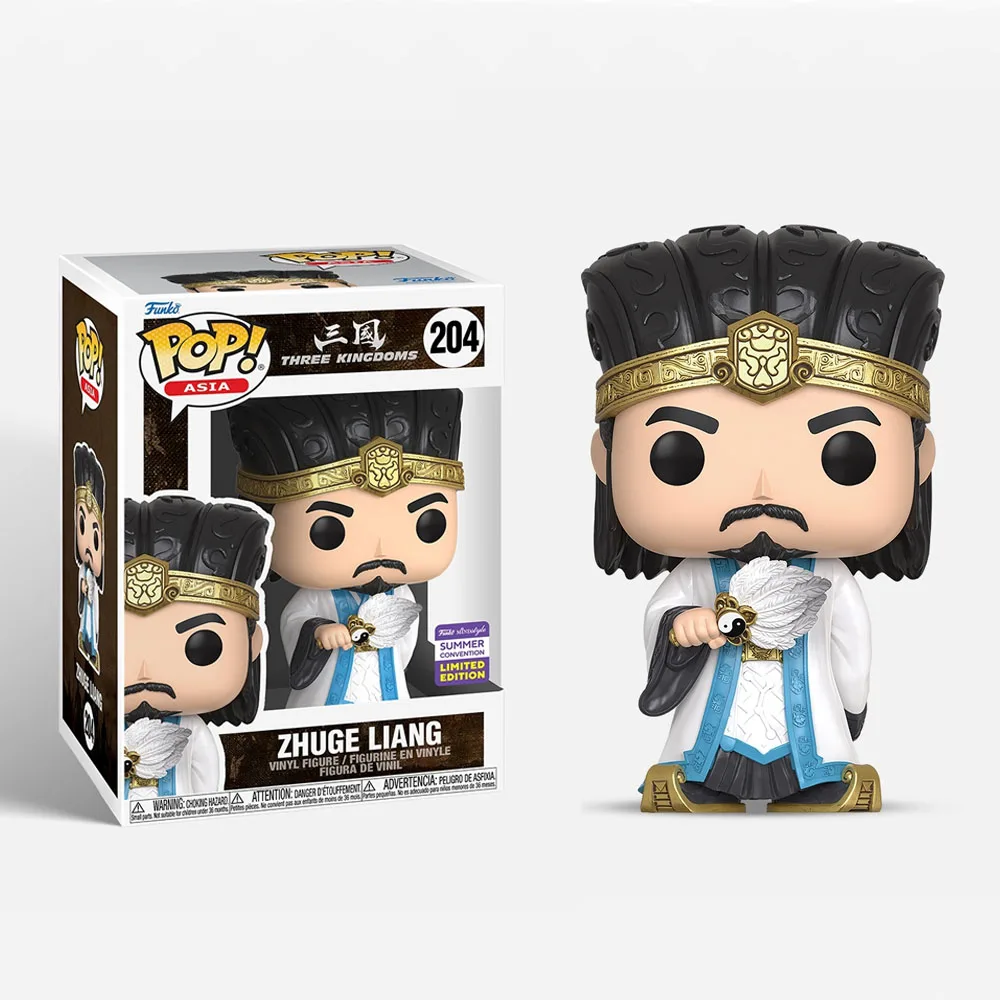 Экшн-фигурки Funko Pop три царства Liu Bei #202 Zhuge Liang #204 Cao #119 виниловые куклы игрушки для