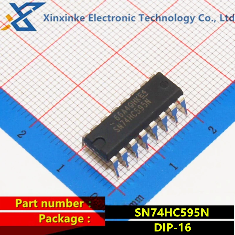 

5PCS SN74HC595N 74HC595 DIP-16 8-bit Serial Register Logic Chip