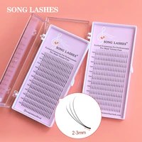 song lashes 3d4d5d 0 070 10 thickness premade fans for eyelash extension long stem premade volume fans