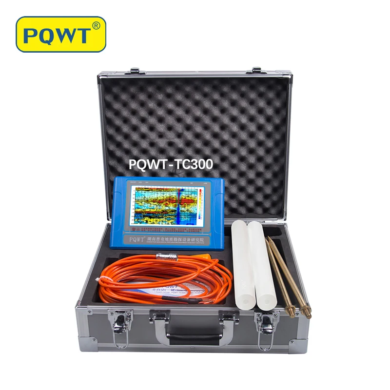 

PQWT-TC300 Auto Mapping Colourful Geoelectrical 300m Depth Underground Water Detector