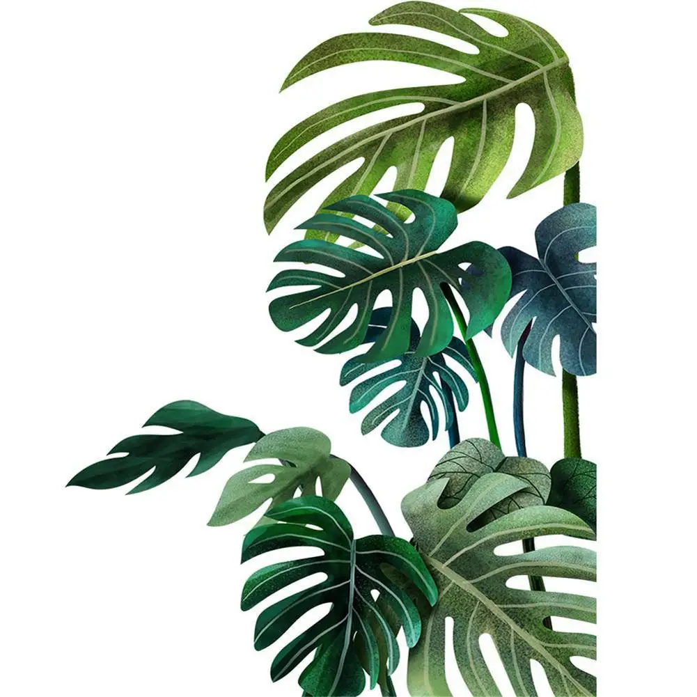 

High Quality Leaves Pattern Wall Sticker Modern Art Decal Mural for Kids Rooms Home Decor Stickers Posters