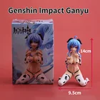 Хит продаж, Аниме Фигурка героя мультфильма Genshin 14 см, ганью, двухмерная красивая девушка, сексуальный подарок на день рождения, украшение автомобиля, игрушка для мальчика