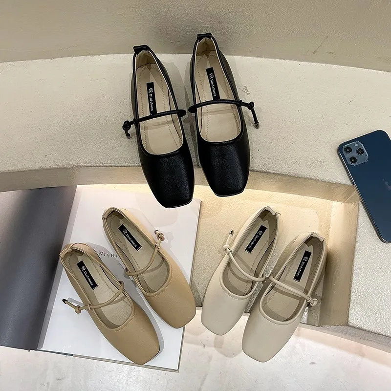 

2022 Fashion Women Flats Shoes for Female Summer Solid Shallow Comfortable Shoes Casual Pointed Toe Slip-on Ladies Shoes 2022