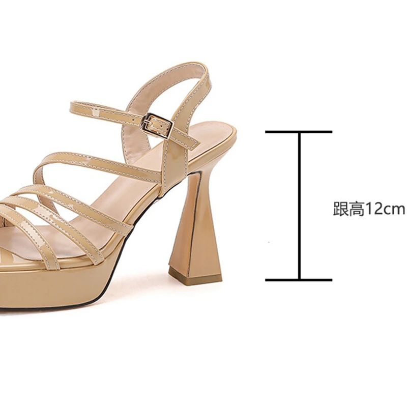 Брендовые женские сандалии ORCHA LISA с открытым носком толстый блочный каблук 12 см