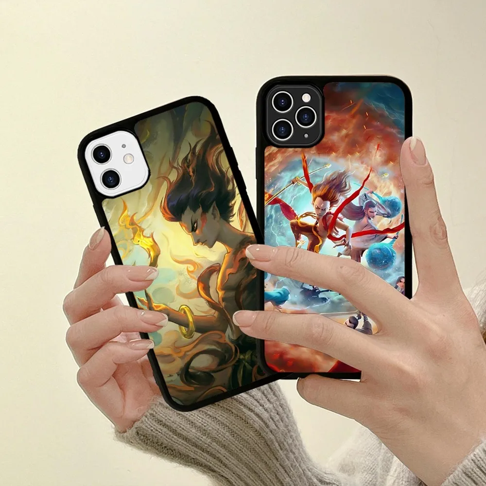 Хит-фильм Nezha B-Birth Of The DD-emon детский чехол для телефона из силикона ПК + ТПУ Samsung S10 20