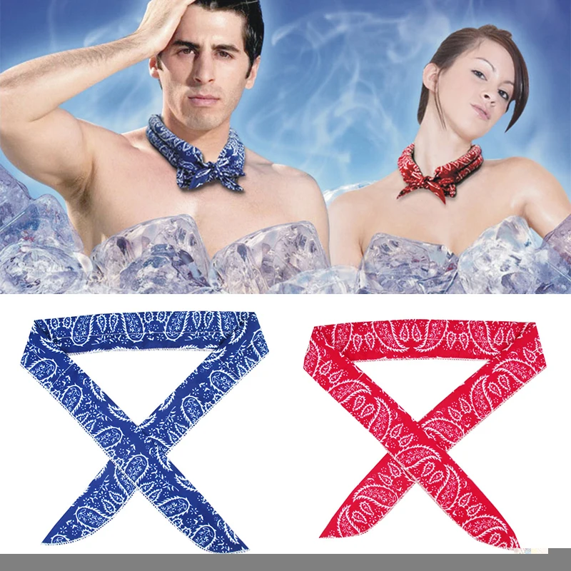 

Summer Scarf Neck Cooler Cool Cooling Wrap Tie Refreshing Bandana Headband Multifunction Wrist Towels