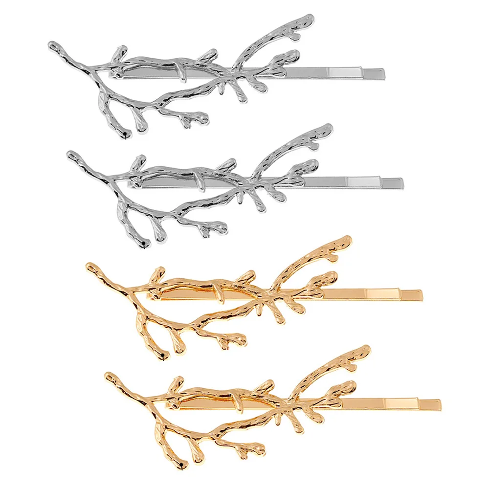 

Alloy Korean Style Branch Antlers Hair Clip Bar Shaped Headdress Wedding Decoration Clips Woman Pin Graceful Headdresses Miss