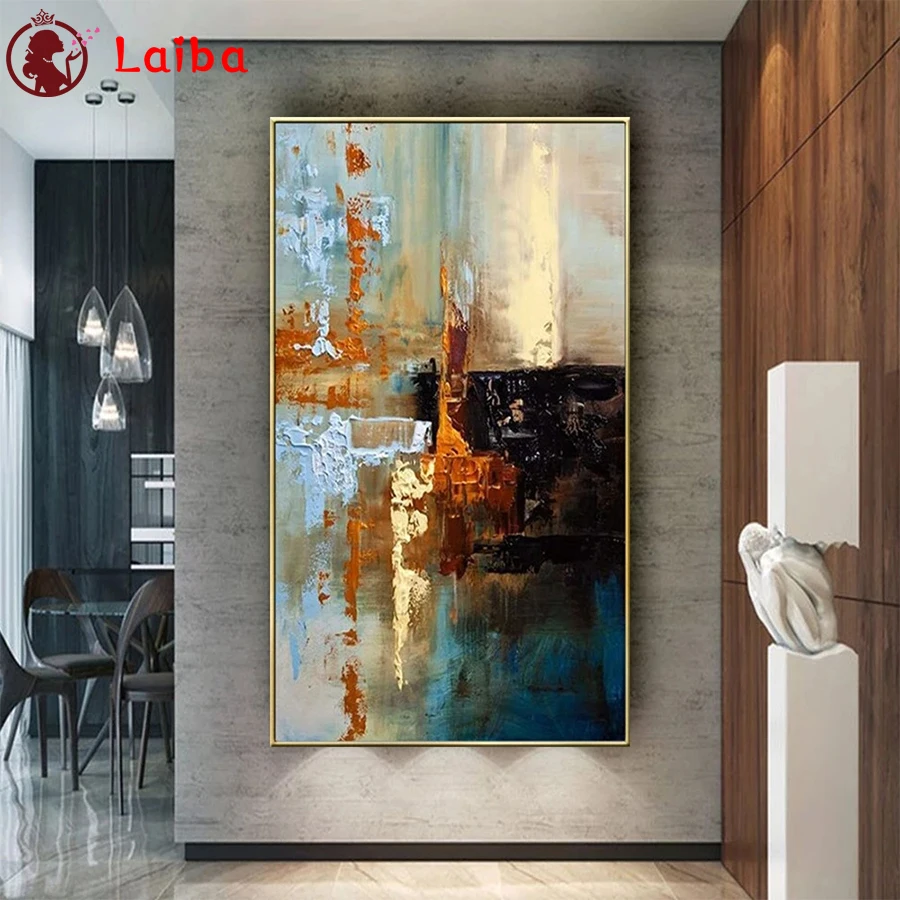 

Diamond Embroidery Modern Colorful Abstract Art Picture Diamond Painting Full Square round drill Mosaic Cross Stitch Wall Art