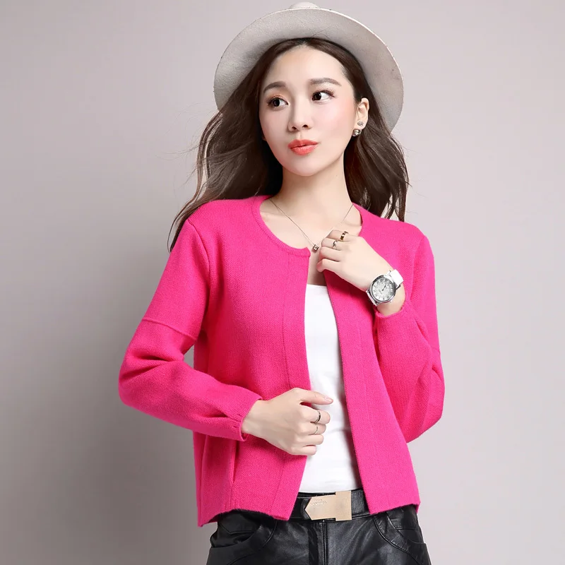 

Women Coat Open Stitch Design Knitted Cardigan Coat Winter Work Wear Loose Soft Outerwear Female Chic Long Sleeve Sweet Jacket