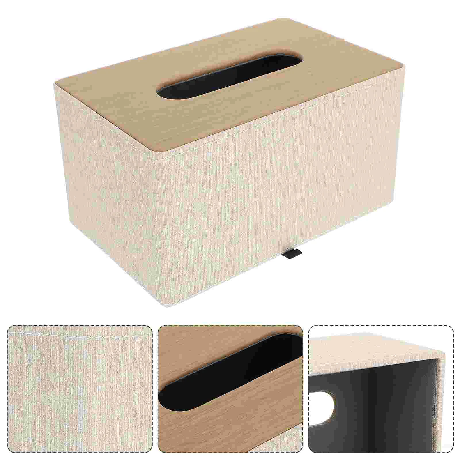 

Tissues Dispenser Car Paper Towels Toilet Tissue Box Holder Tissue Dispenser Paper Box Wooden Wood Tissue Holder Storage box