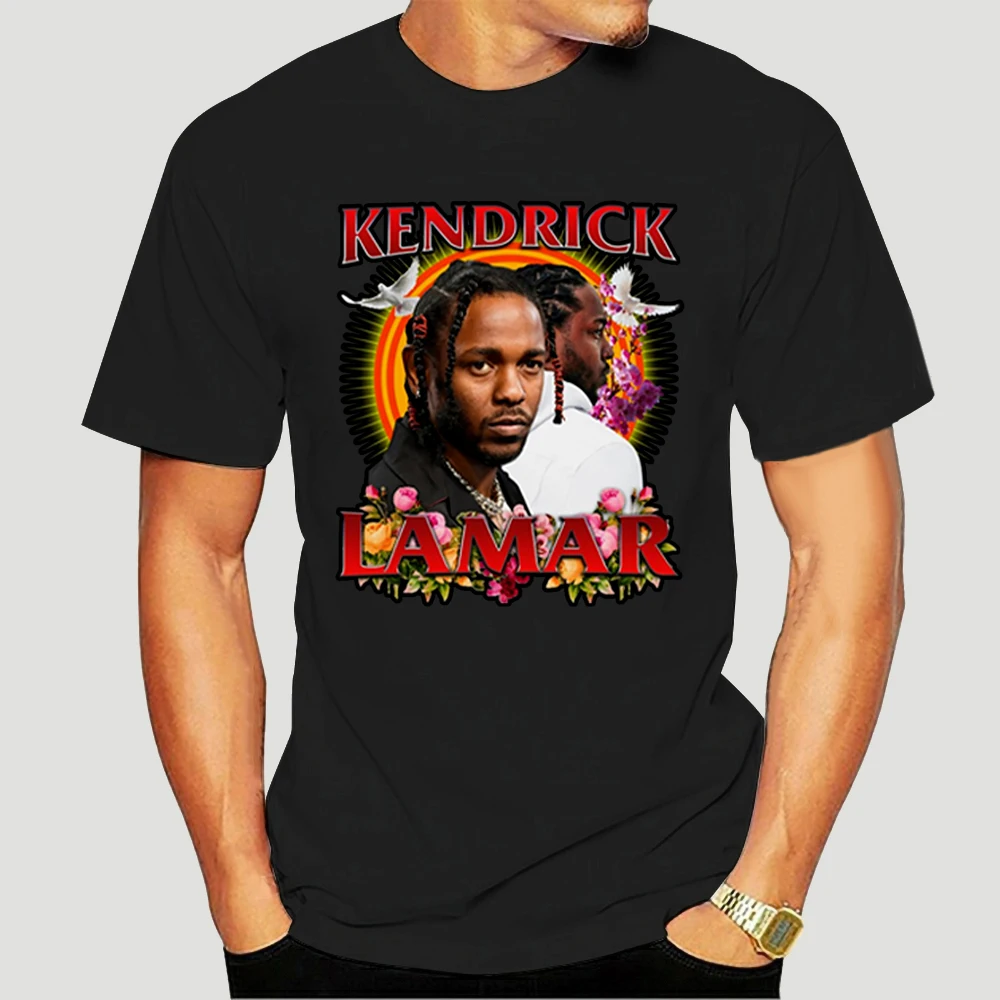 

KENDRICK LAMAR VINTAGE Hip-Hop T-Shirt Men Print Short Sleeve Cotton T Shirts Summer Casual Music Tee Shirt Aesthetic 4033X