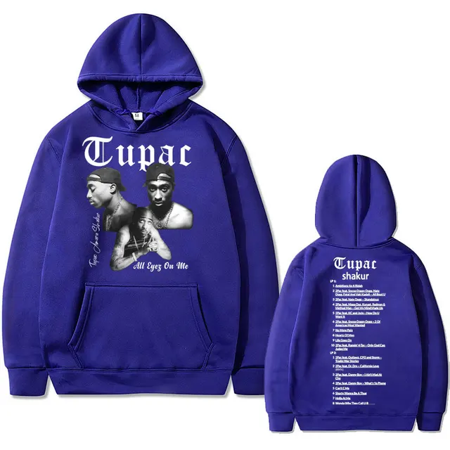 Rapper Tupac 2pac Hip Hop Hoodie Men's Fashion Hoodies Men Women Oversized Pullover Male Black Streetwear Man Vintage Sweatshirt 5