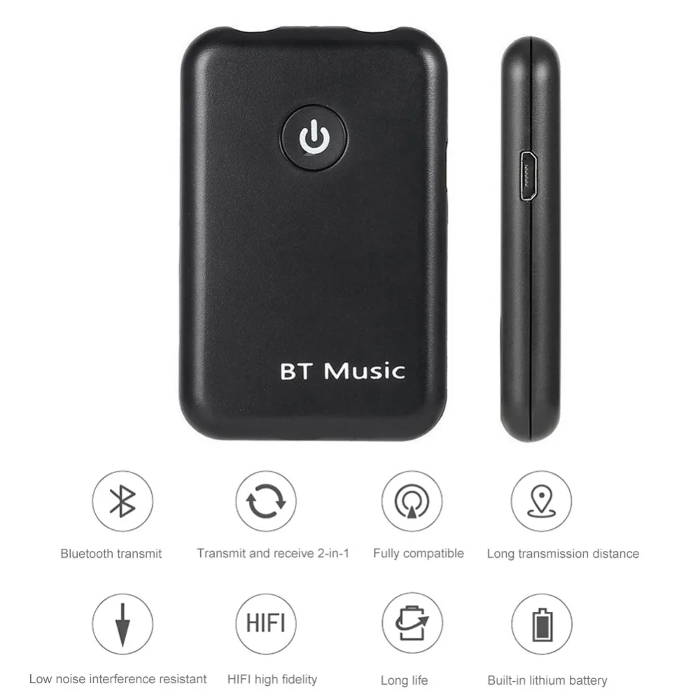 

2 in 1 Wireless Audio Music Bluetooth Receiver Transmitter Adapter With USB 3.5mm Interface For TV Computer MP3