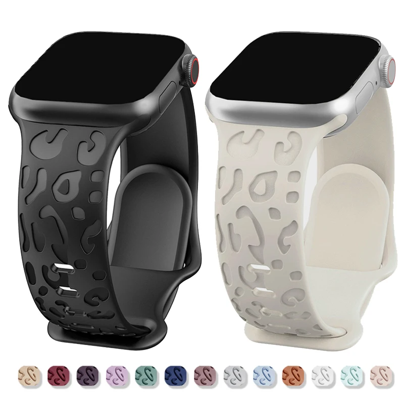 

Engraved Strap for Apple Watch Ultra Band 49mm 45mm 44mm 42mm 41mm 40mm 38mm Silicone Strap apple watch Series 9 8 7 6 SE 5 4