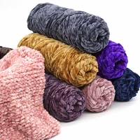 100g chenille blanket yarn soft rainbow wool craft sweater yarn chunky crochet baby knitting thick diy velvet sweater hats scarf