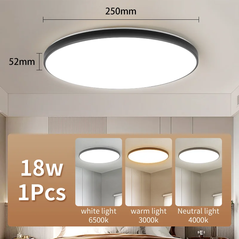 

Потолочные светильники LED круглые 220В 18Вт/30Вт/40Вт