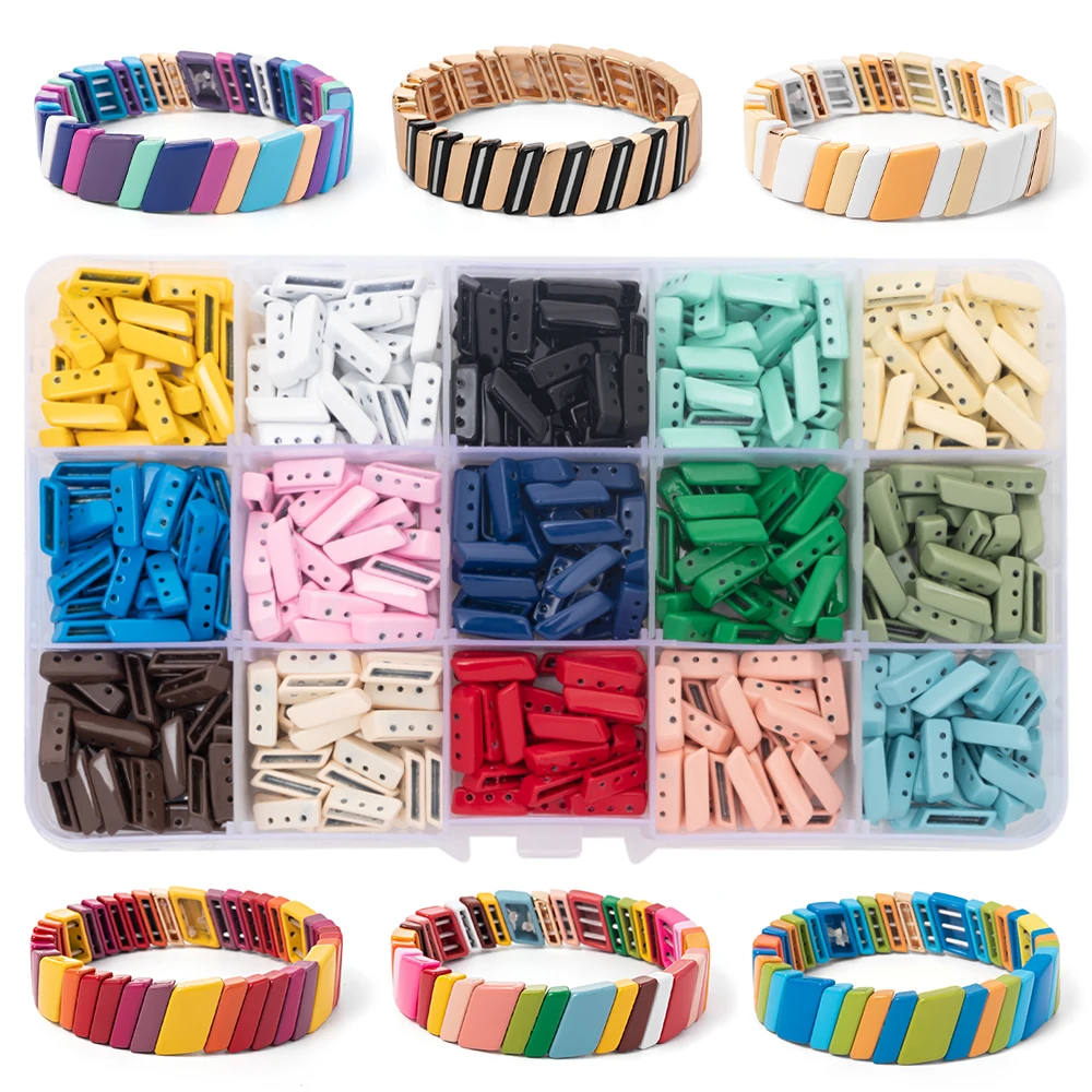 Beads For Jewelry Making Mix And Match Colorful Enamel Tile Beads Boho Beads Beads For Jewelry Making Diy Craft Summer Jewelry