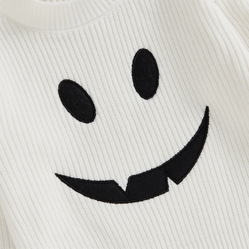 Детский трикотажный пуловер с круглым вырезом