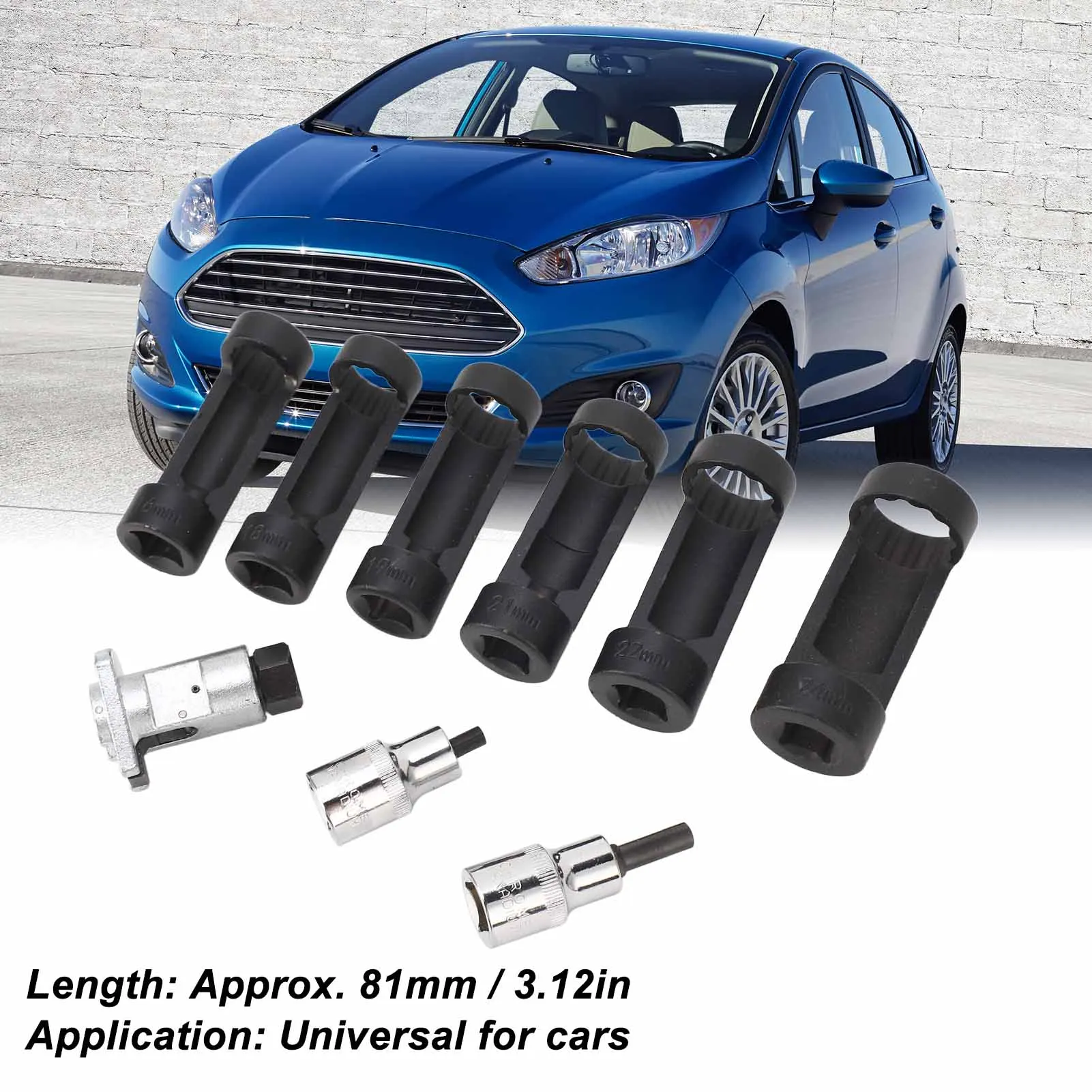 Набор гнезд для гайки стойки с 12 точками привода легкое снятие 16 мм 18 19 21 22 24