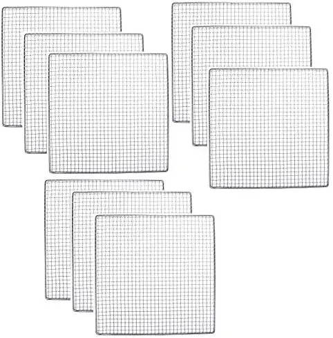 

PACK - Dehydrator Stainless Steel Tray Replacement UPGRADE Food Shelf Mesh (9)