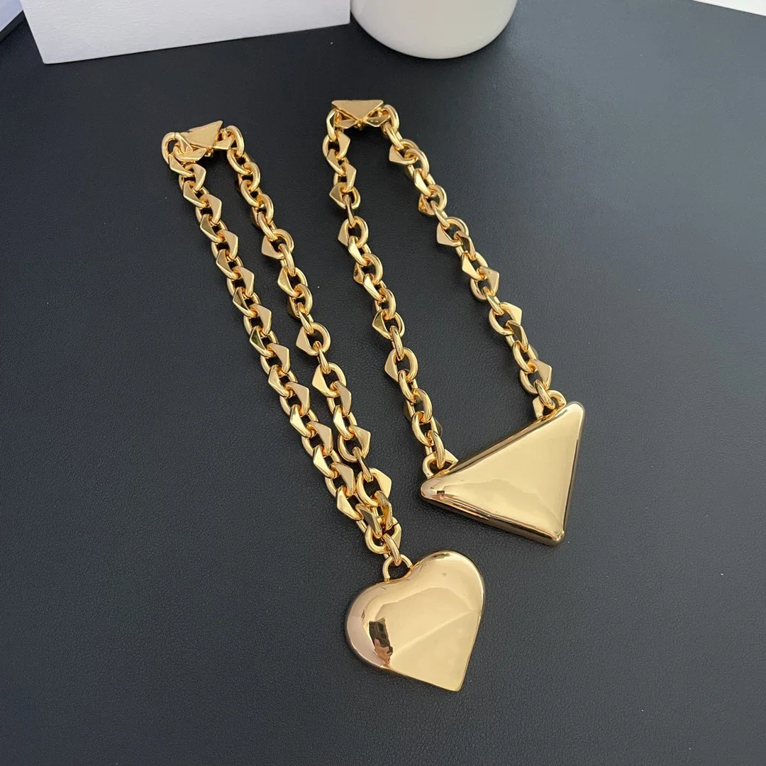 Популярный дизайн классическое позолоченное геометрическое ожерелье в форме