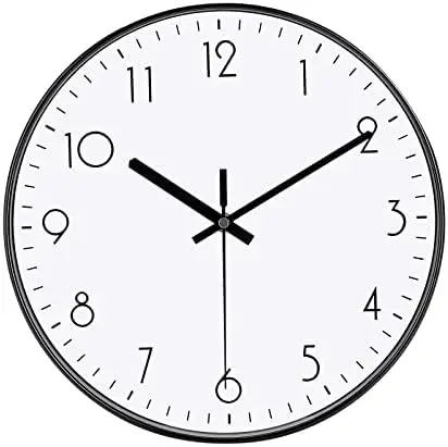 

Reloj de Pared Moderno, Reloj de 30 cm Silencioso Entry Lux de Moda, Movimiento de Cuarzo sin Tictac con Batería, Lectura Fáci