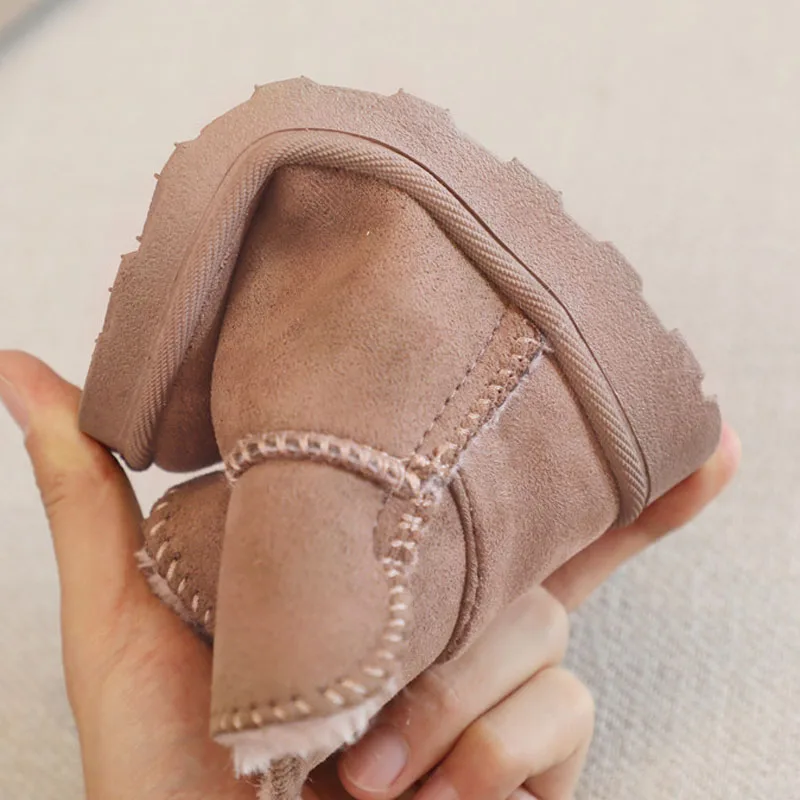 Модные детские повседневные зимние ботинки короткие для маленьких мальчиков и