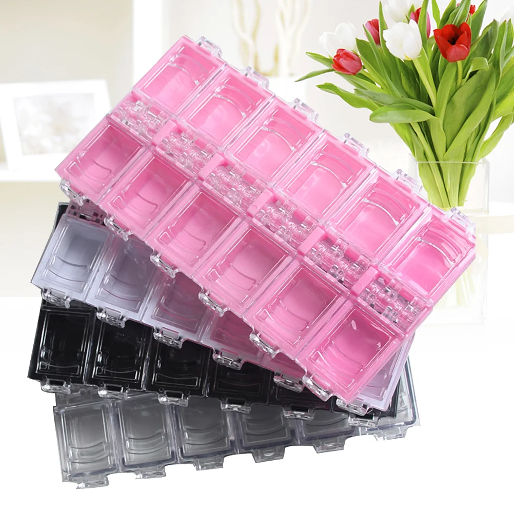 

Nail Storagebox Organizer Case Organizerscontainer Containers Display Supply Tips Tip Rhinestone Techcompartments Craft