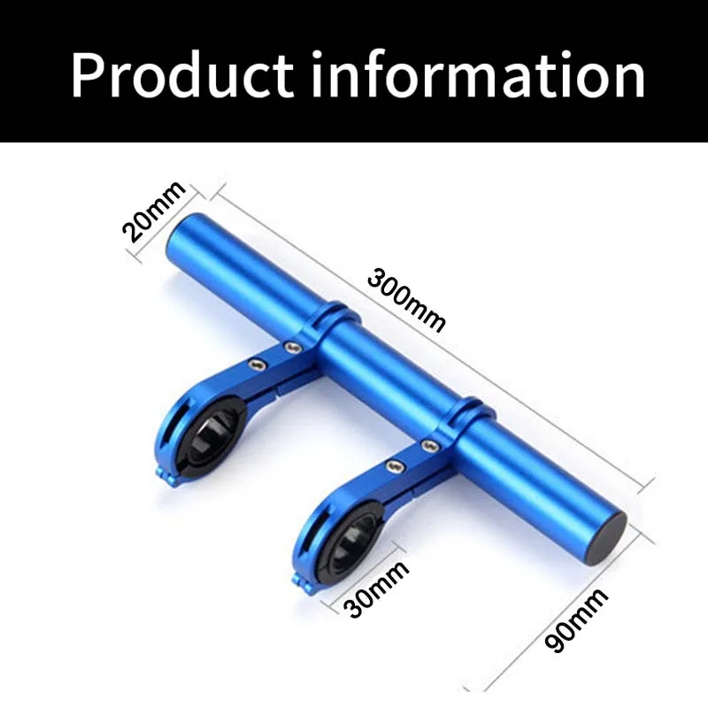 30cm tube bicycle handlebar extender mount mountain mtb bike cycling carbon headlight bracket lamp flashlight holder accessorie free global shipping