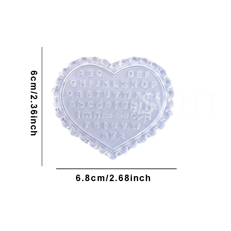 3D силиконовая форма для дизайна ногтей аксессуары сделай сам шаблон резки букв