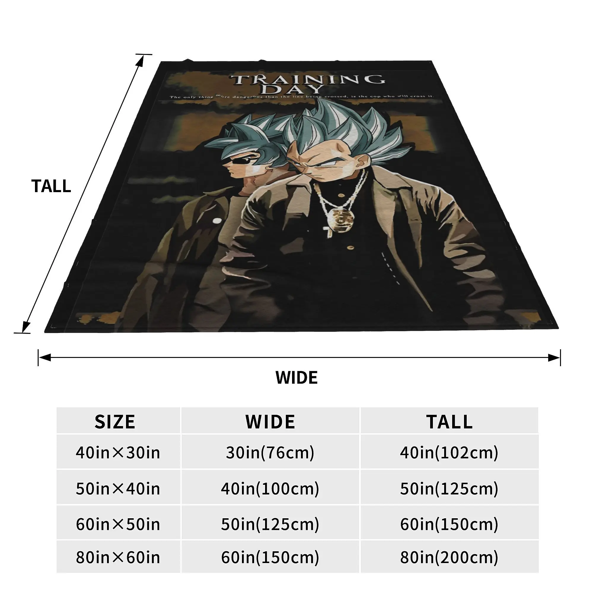 Одеяло Training Day Dragon Ball Z флисовое мягкое одеяло для путешествий в самолете коврик