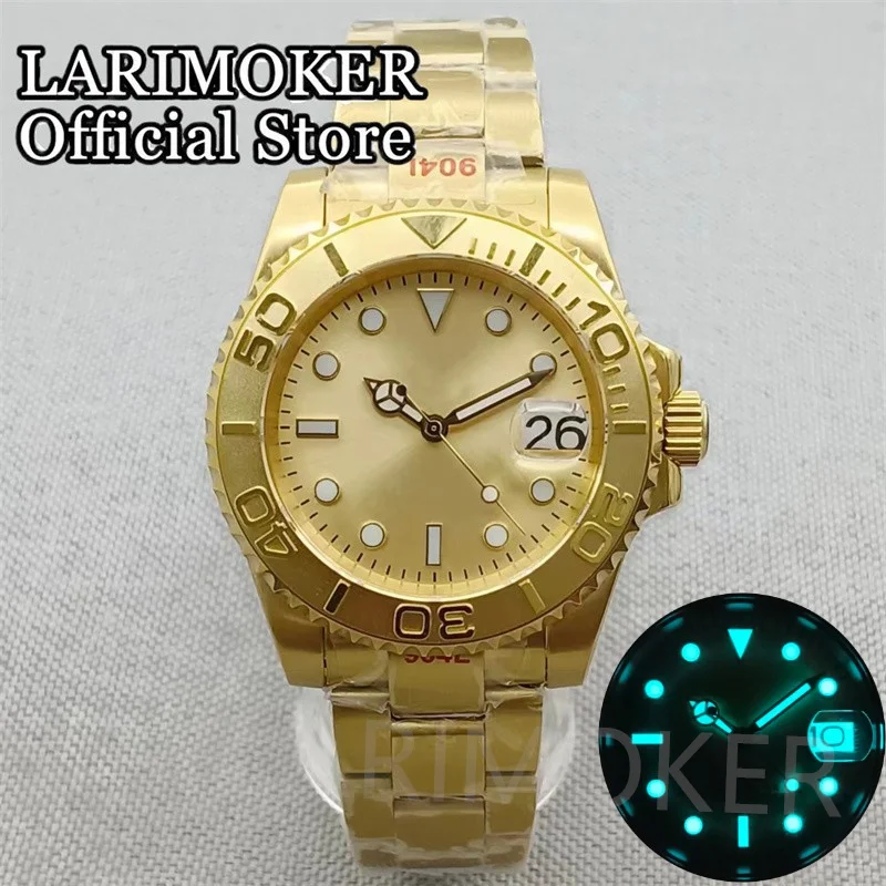 

Часы LARIMOKER мужские из розового золота, 20 атм, 40 мм