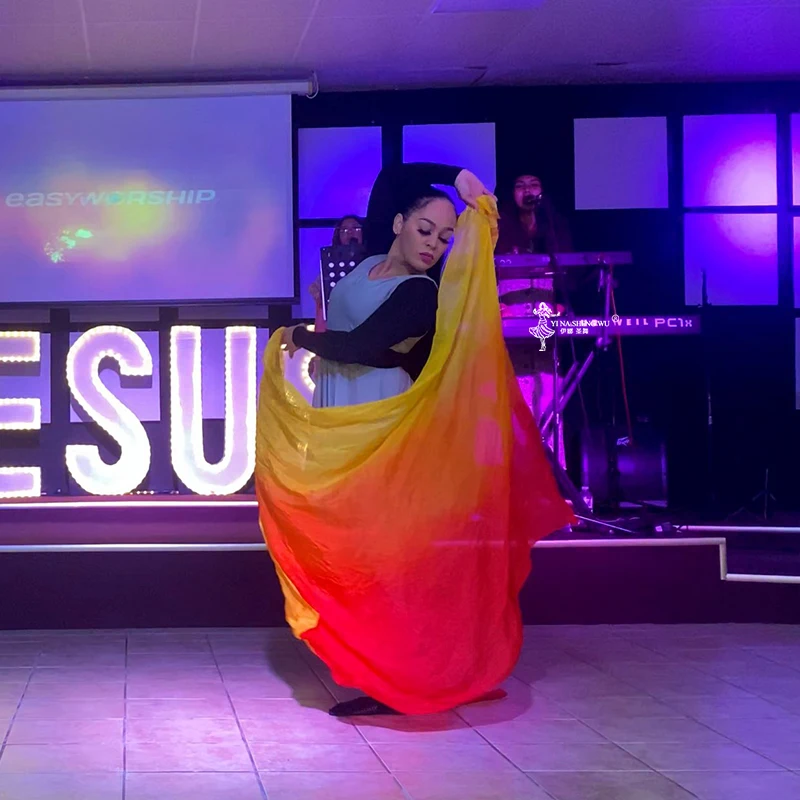 Женский Шёлковый платок для танца живота 100% x 250 см |