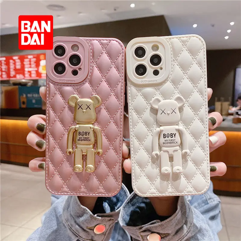 

Bandai Disney luxury Case with Holder for IPhone 13 12 11 Pro X XS 13Pro 12Pro Max XR 7 8 Plus Cartoon Phone Cover Kawaii Fundas