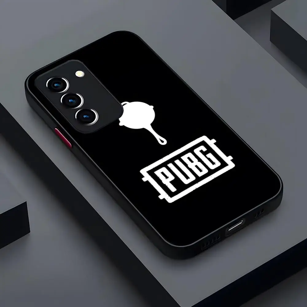 Чехол для телефона Shooting Game PUBG матовый прозрачный Samsung S21 S22 FE S23 S24 Plus S25 Ultra задняя