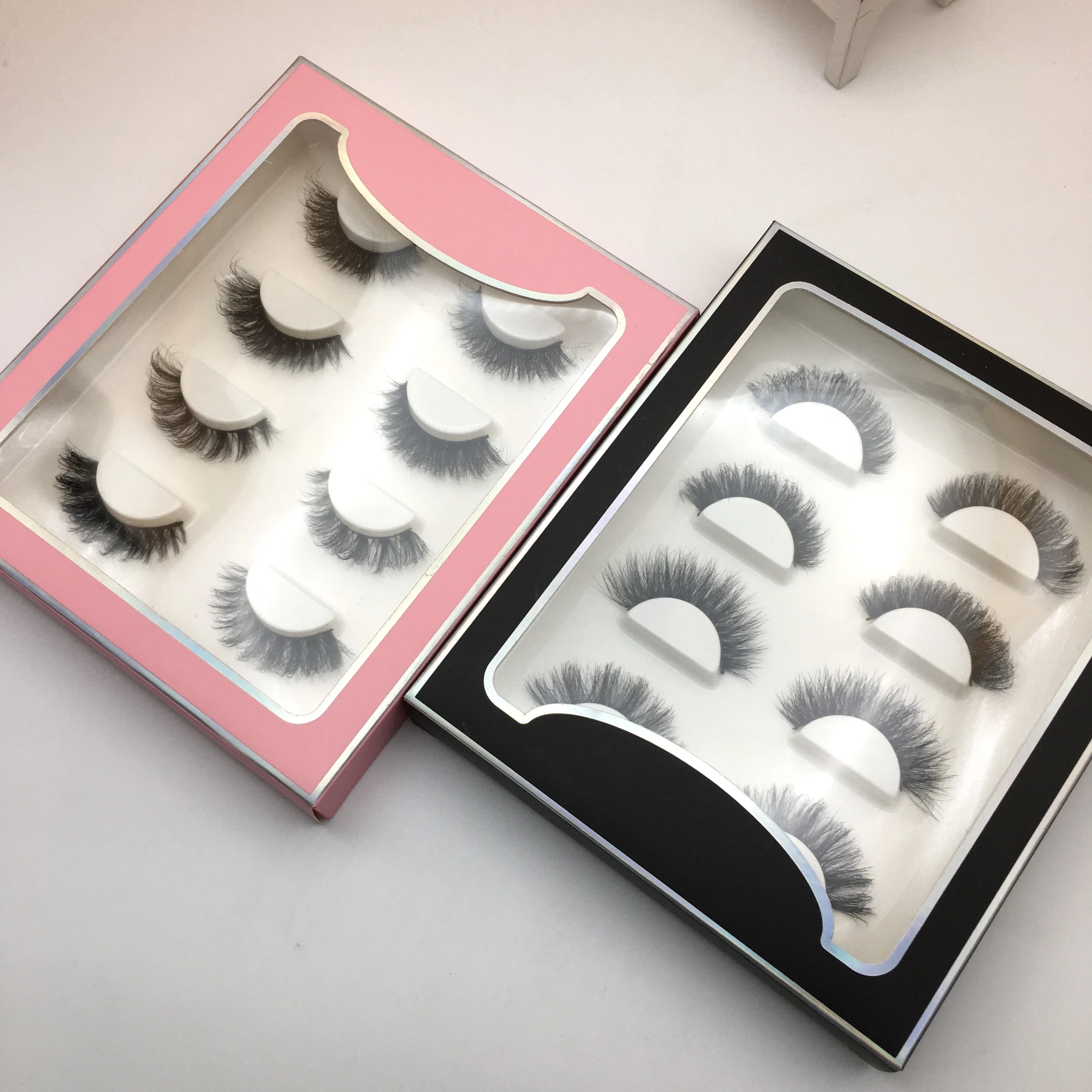 Оптовая продажа 4 пары пушистых ресниц частной торговой марки русские