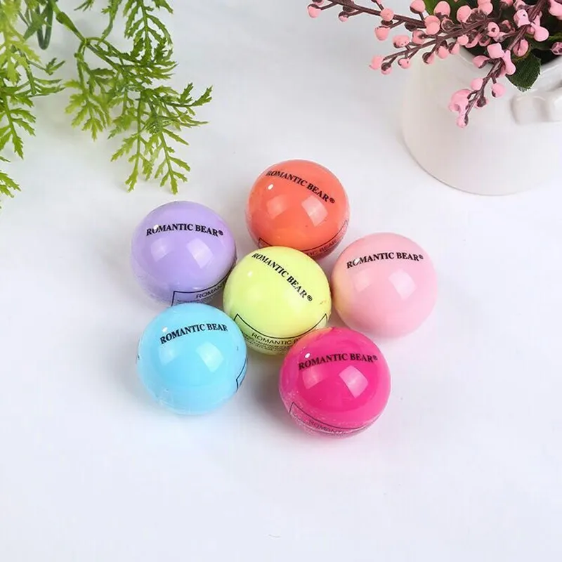 2022 New 6 Color Moisturizer Ball Lip Balm Lipgloss Enhancer Natural Plant Organic Sphere Pomade Ball Lipbalm Embellish color