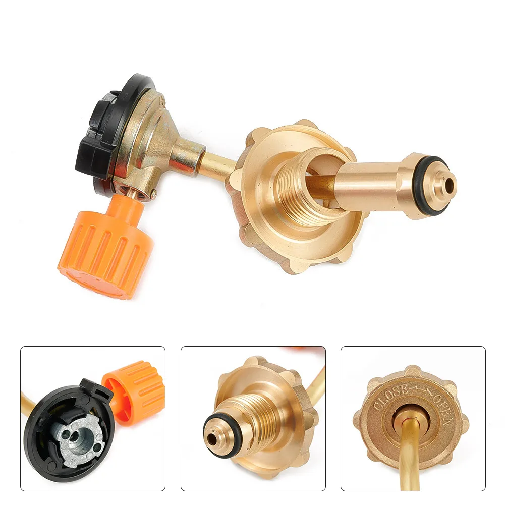 

Outdoor Camping Refillable Adapter For Gas Butane Cylinder Tank Refill Connector Adapter Valve Fit North America Australia UK