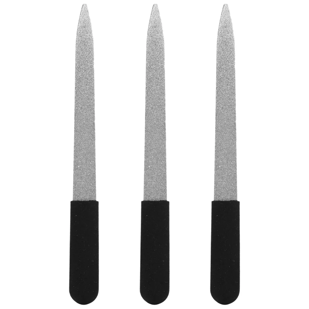 

Salon Nail File Tool Files Adults Metal Natural Nails Stainless Steel Manicure