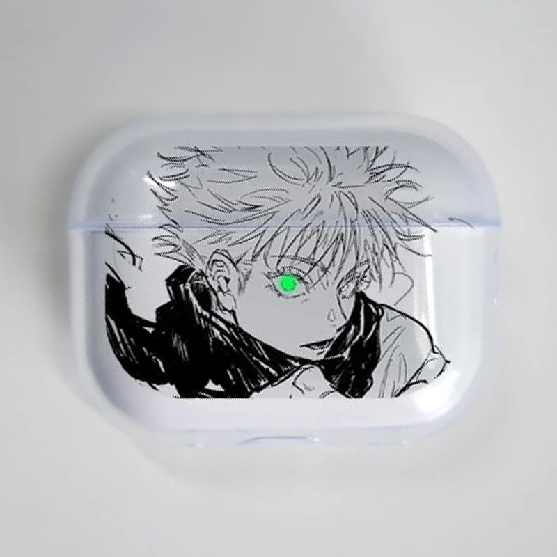 Фото Чехол для наушников Japan Anime Jujutsu Kaisen GojoSatoru для AirPods 4, 3, 1, 2 Gen, защитный чехол для AirPods Pro3 Pro №4