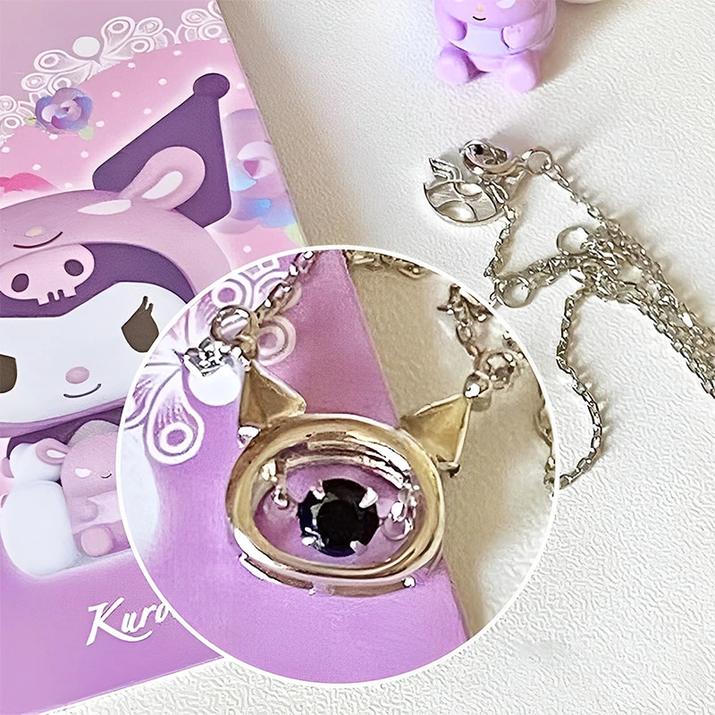 

Kawaii Sanrio Kuromi ожерелье Аниме Cinnamoroll мультфильм милые ювелирные изделия красивая одежда Декоративные Игрушки для девочек рождественские пода...