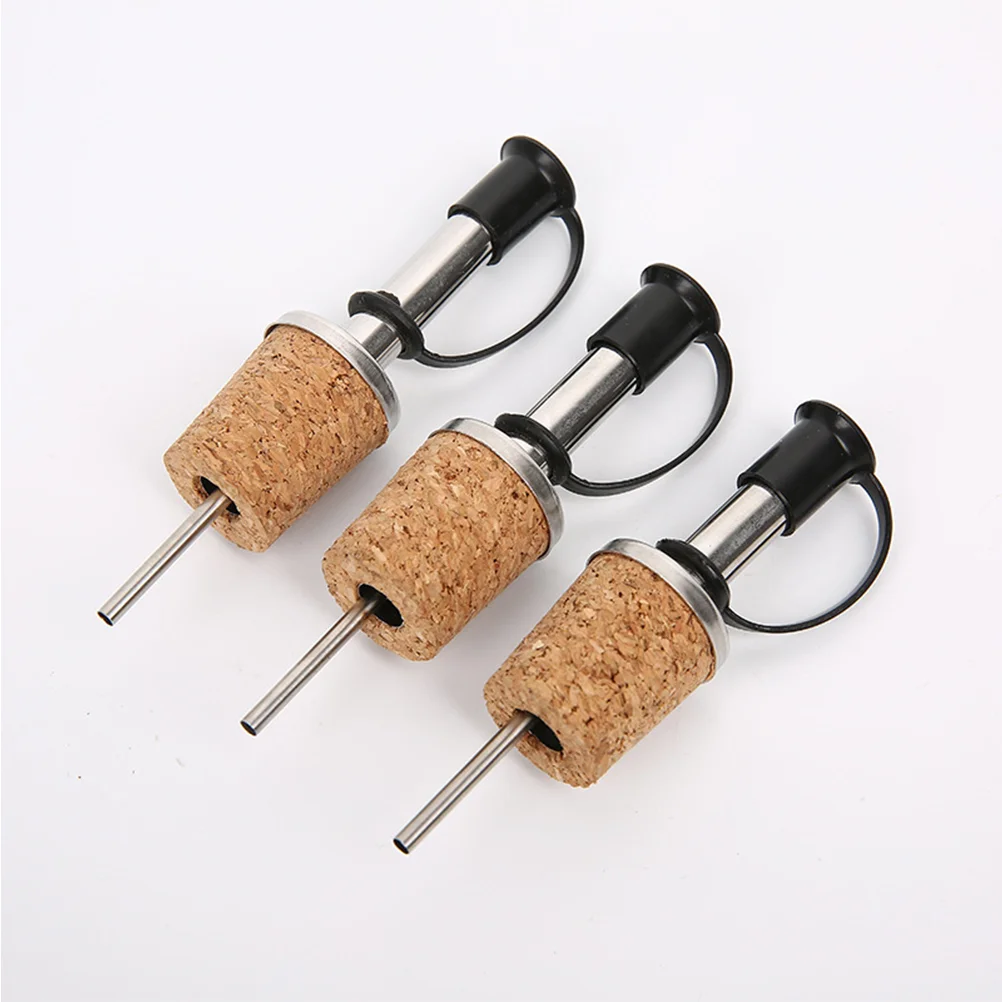 

Pourer Bottle Pourers Spout Cork Oil Stopper Pour Dispenser Bottles Corks Steel Stainless Spouts Free Flow Aerator Wood Cover