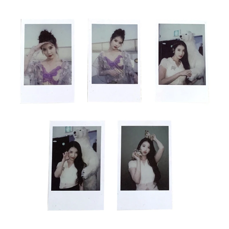 

5Pcs/Set Kpop IU Photocards 2022 Season's Greeting Postcard Self Made HD Lomo Cards Photo Card For Fans Collection Gift