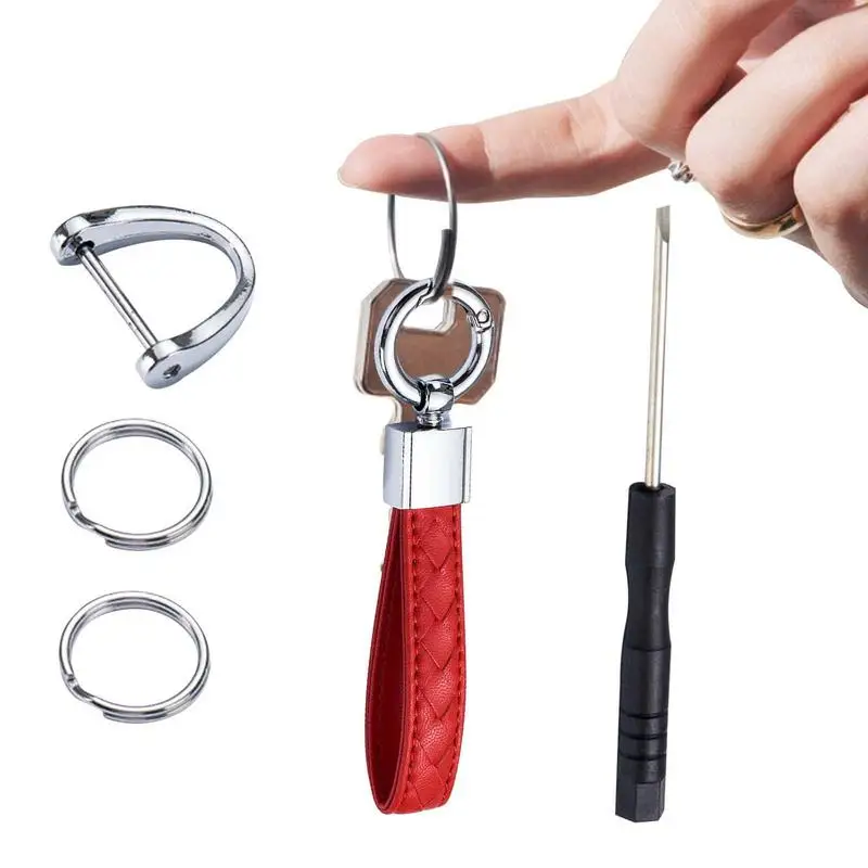 

Keychains For Women Wristlet Car Keychain For Men Universal Key Fob Keychain Leather Key Chain Holder With 2 Keyrings And 1