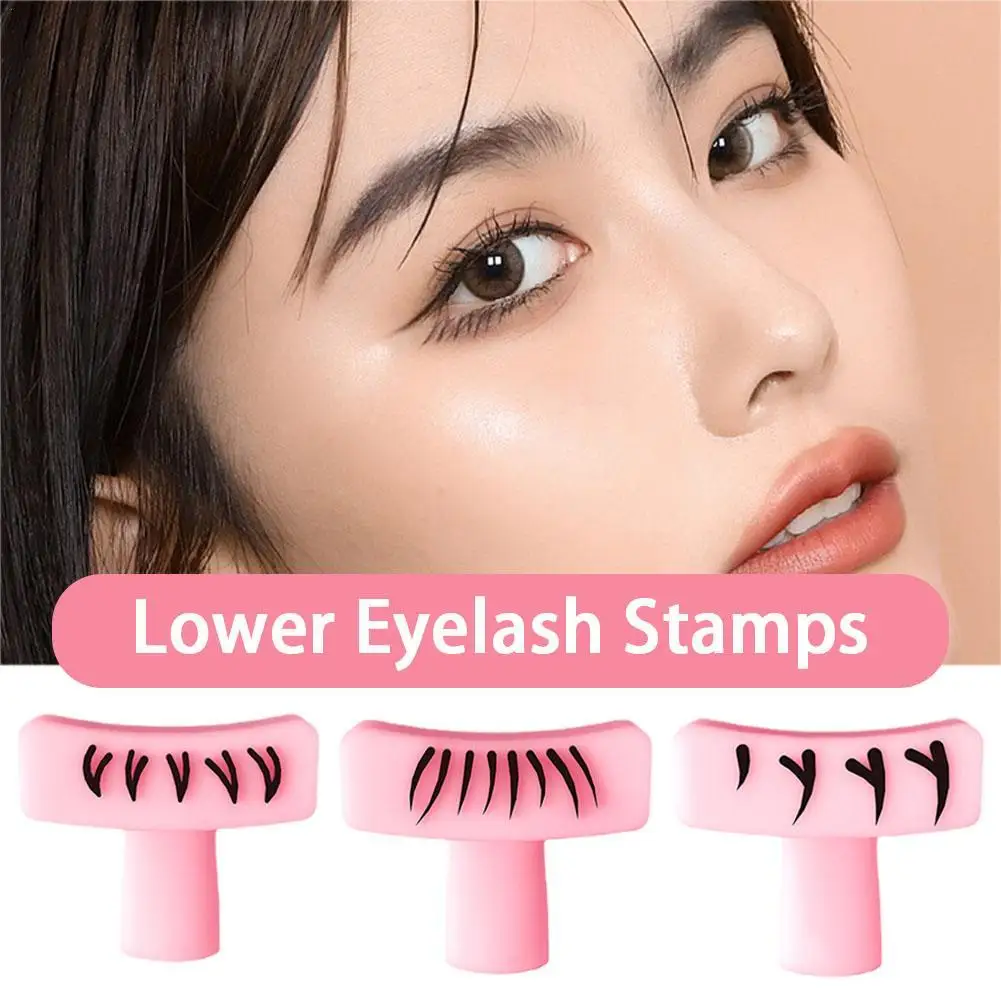 

New Eyelash Stamps Tool Eye Makeup Tool Diy Lower Lashes Extensions Natural Look For Make Up Beginner False Eyelash